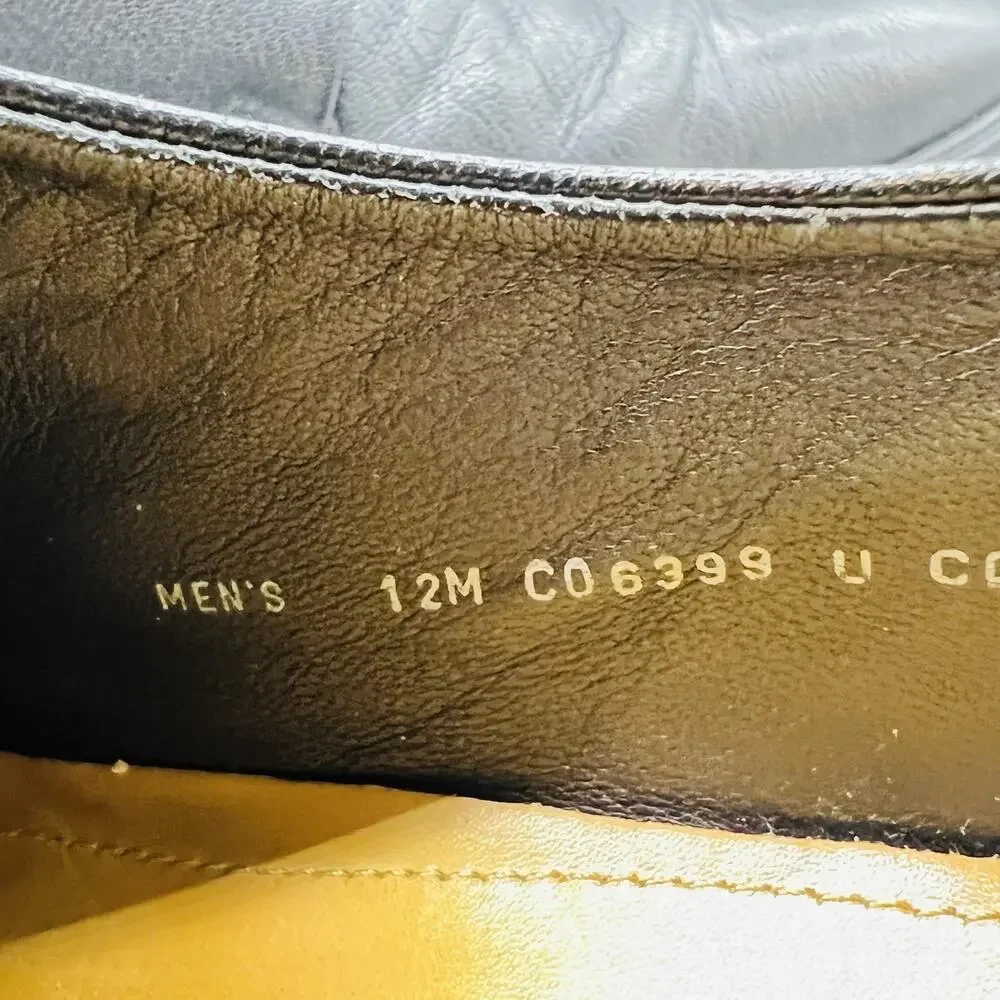 Cole Haan Shoes Mens 12 Black Leather Lace Up Split Toe Oxford Dress Classic